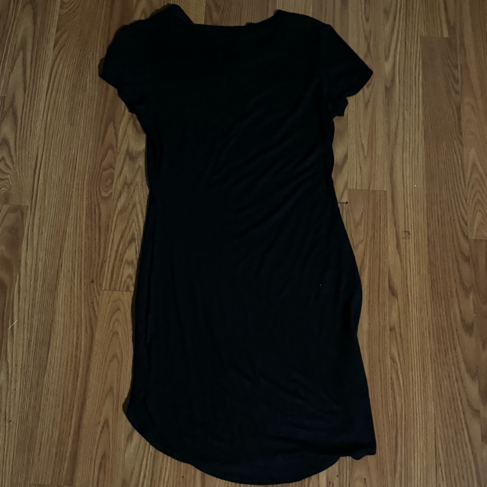 Mind Code Black Short‎ Sleeve Shirt Dress Red Rose Embroidery S/M Boho Girly - Picture 7 of 7